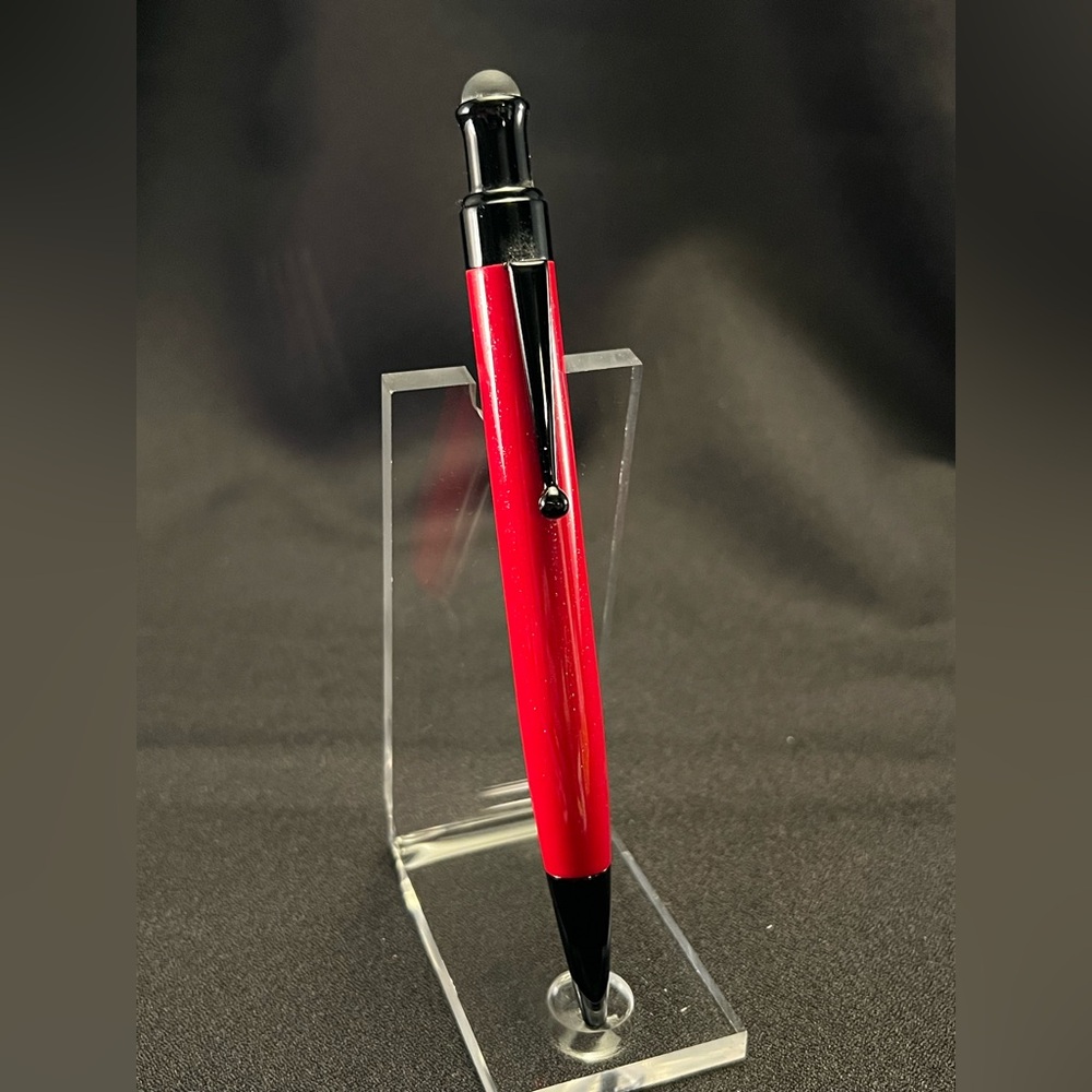 Monteverde One Touch Stylus Pen – Glitter Red & Black | Click Action
